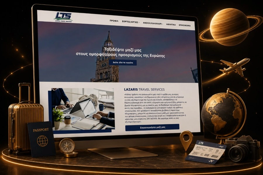 Κατασκευή E-shop για το Lazaris Travel από την CLC Web Solutions