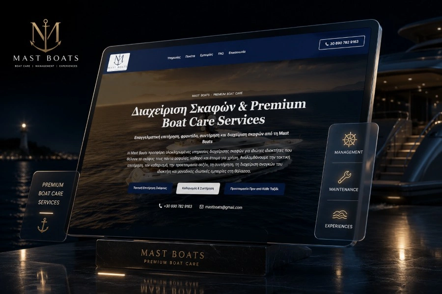 Google Ads project για τη Mast Boats από την CLC Web Solutions